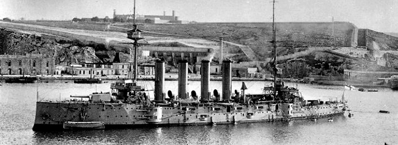 HMS Hogue Cressy Class armoured cruiser.