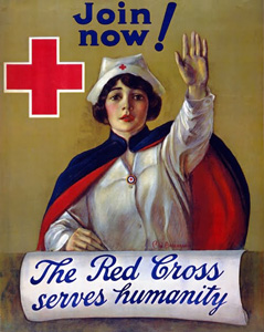 WW1 Red Cross poster.
