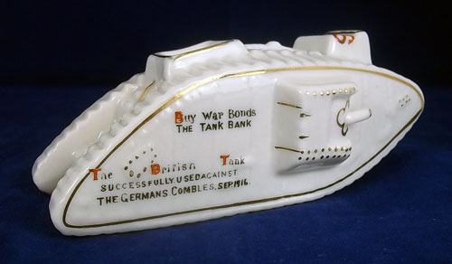 Carlton China model of WW1 Mark IV tank